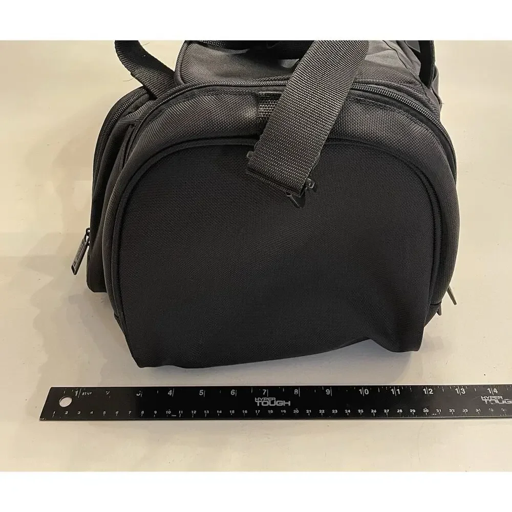 SIGG Swiss Luggage Duffle Travel Bag Heavy Construction Clean Good Zippers Black